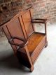 Gorgeous Antique Hall Chair Umbrella Stand Solid Oak Edwardian 20th Century 1900 Stands photo 8