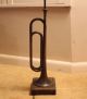 Trumpet Lamp Antique/vintage Frederick Cooper Table Lamp Bugle/horn Brass Patina Lamps photo 8