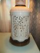 Blanc De Chine Seyei Pierced Porcelain Table Lamp Chinese Asian Lamps photo 4