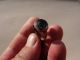 Ancient Late Roman - Middle Ages Silver Ring,  With Green Glass Intaglio Roman photo 3