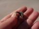 Ancient Late Roman - Middle Ages Silver Ring,  With Green Glass Intaglio Roman photo 7
