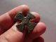 Ancient Roman Bronze Brooch,  Displaying A Cross With Carved Ring - Decoration Roman photo 4