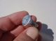 Roman Silver Engraved Ring Displayed Temple And Branch Roman photo 2