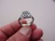 Ancient Late Roman Or Byzantine Silver Engraved Ring Roman photo 4