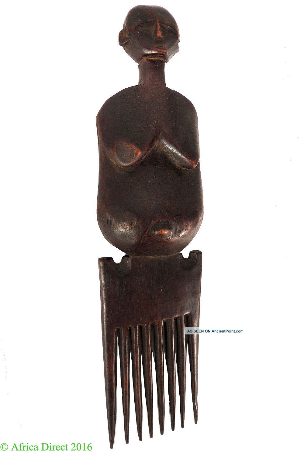 Chokwe Comb With Face On Handle Congo African Art Was $95 Other African Antiques photo