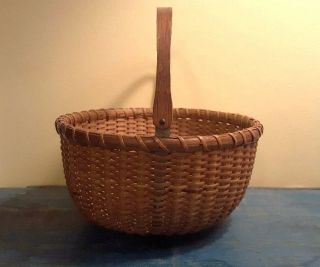 Antique Nantucket Basket Handcrafted Vintage Basket photo
