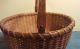 Antique Nantucket Basket Handcrafted Vintage Basket Primitives photo 1