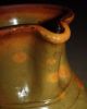 Antique Decorated Redware Pottery Pitcher; Mottled,  Lead Glazed,  19th Century Primitives photo 10