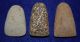 3 Medium Sized Hard Stone Celts From The Sahara Neolithic,  Over 2.  5 Inches Long Neolithic & Paleolithic photo 1