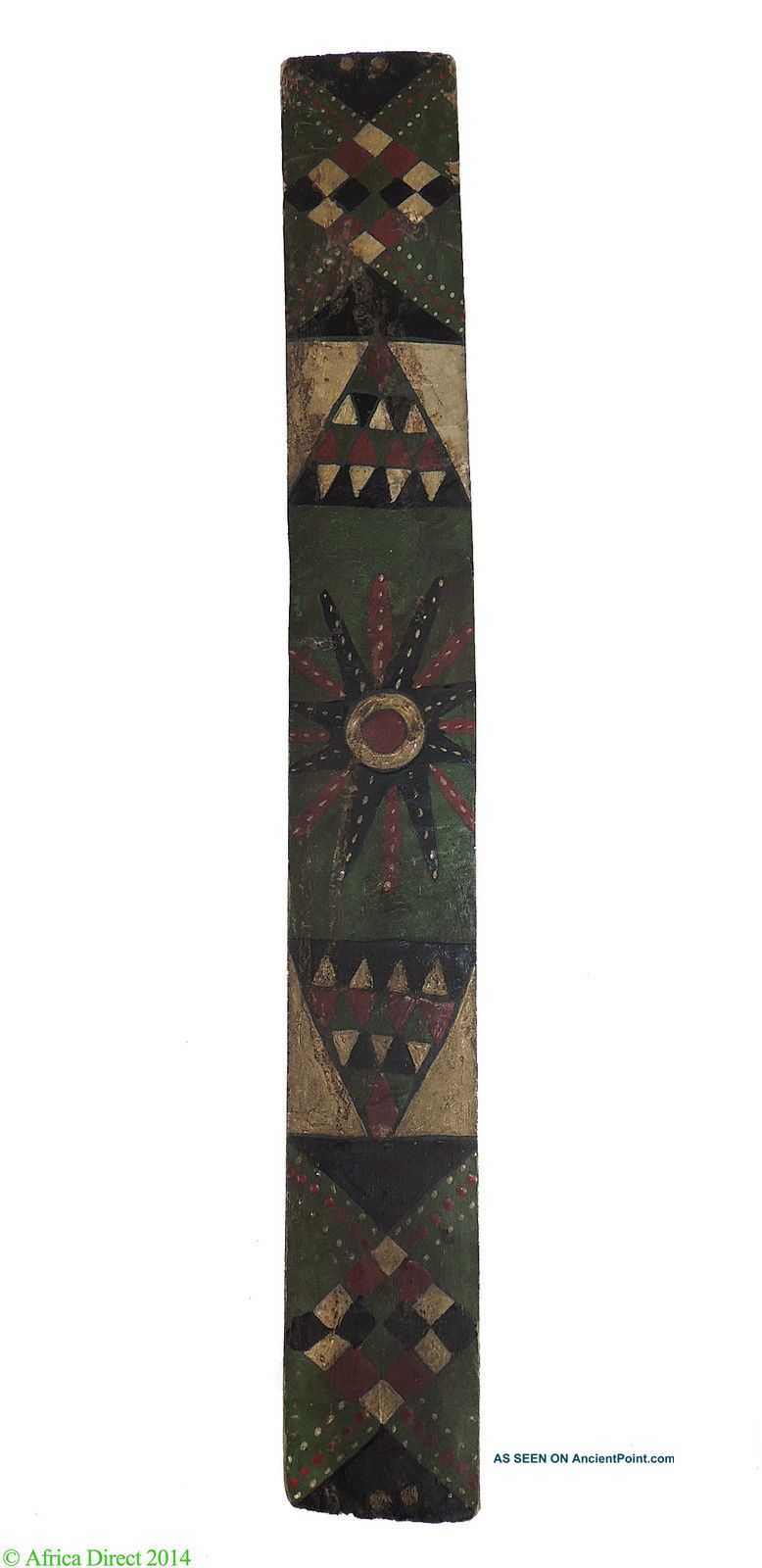 Zulu Painted Mat Holder Ibhaxa South African Art Was $279.  00 Other African Antiques photo