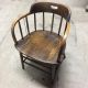 Sturdy Vintage Boling Chair Company Solid Oak Fire House Captains Chair 4 Avai Post-1950 photo 1
