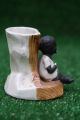 19thc Seated Blackamoor Child Figure With Match Holder To Rear C1880s Figurines photo 3