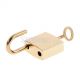 1 X Square Padlocks Mini Pad Locks Suitcase Luggage Bags Pad Lock Golden Locks & Keys photo 3
