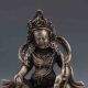 Collectible Chinese Silver Copper Handwork Tibetan Buddhism Statue Buddha photo 1