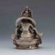 Collectible Chinese Silver Copper Handwork Tibetan Buddhism Statue Buddha photo 4