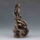 Collectible Chinese Silver Copper Handwork Tibetan Buddhism Statue Buddha photo 5