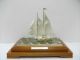 The Sailboat Of Silver985 Of Japan.  2masts.  116g/ 4.  08oz.  Takehiko ' S Work Other Antique Sterling Silver photo 1