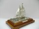 The Sailboat Of Silver985 Of Japan.  2masts.  116g/ 4.  08oz.  Takehiko ' S Work Other Antique Sterling Silver photo 2