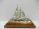 The Sailboat Of Silver985 Of Japan.  2masts.  116g/ 4.  08oz.  Takehiko ' S Work Other Antique Sterling Silver photo 3