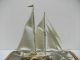 The Sailboat Of Silver985 Of Japan.  2masts.  116g/ 4.  08oz.  Takehiko ' S Work Other Antique Sterling Silver photo 7