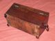 Antique Rosewood Sarcophagus Treen Wood Tea Caddy C1830 Boxes photo 5