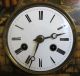Fine Mid - 19th C.  German Hand - Painted Wall Clock In Gilt Frame C.  1860 Antique Clocks photo 4