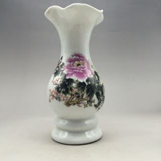 China ' S Pure Hand - Carved White Porcelain Vase photo