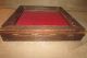 Vintage Wood & Glass Counter Top Display Case For Jewelry Primitive 14x14 Display Cases photo 1