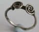 Ancient British - Celtic Period Silver Knoted /twisted Ring 100 Bc Vf, British photo 2