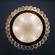 Vintage Chandelier Flush Mount Ceiling Light Glass Tubes Gold Doria Mid - Century Mid-Century Modernism photo 1