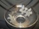 Antique Amston Sterling & Glass Bowl With Etched Daisy Bowls photo 2