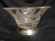 Antique Amston Sterling & Glass Bowl With Etched Daisy Bowls photo 4