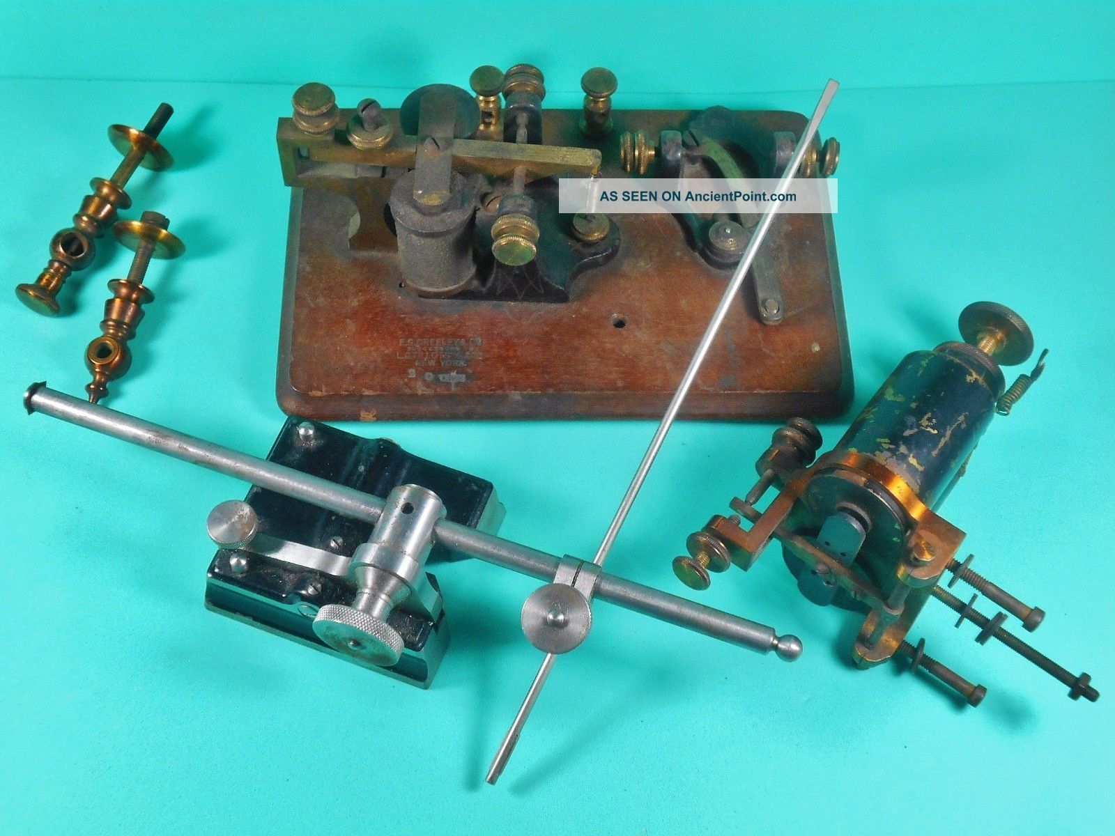 Small Selection Of Antique Telegraphy Parts Great For Steampunk Or.  ? Other Mercantile Antiques photo