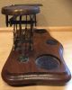 Antique British Brass & Wood Postal / Letter Scale W/ 10 Weights Scales photo 2