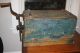 Early Old Paint Wood Butter Churn Box Outside Gears Early Industrial 2 Speeds Primitives photo 1