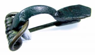 Roman Bronze Bow Type Brooch/fibula - Ancient Historical Artifact - B527 photo