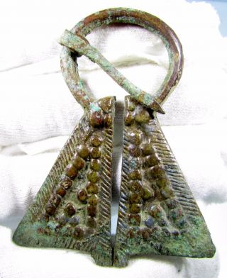 Viking Bronze Penannular Omega Brooch - Lovely Ancient Historic Artifact - B531 photo