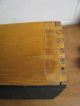 Vintage Wood File Box Letter Paper In Out Tray Desk Organizer Box Joints Boxes photo 6