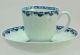 Antique 18th Century Blue & White Porcelain Liverpool Trio Cups & Saucer 1770 Cups & Saucers photo 1