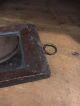 18th/19th C Early Old Antique Wooden Wood Looking Glass Wall Fragment Mirror Primitives photo 3