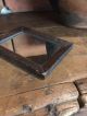 18th/19th C Early Old Antique Wooden Wood Looking Glass Wall Fragment Mirror Primitives photo 4