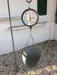 Vintage Antique Red Chatillon Glass Face Hanging Produce Scale 20lb Capacity Scales photo 5