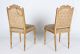 Pair Antique Chairs Gilt French Victorian 2 Chairs 19th Century Gold Gilded 1800-1899 photo 3