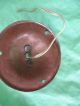 Old Antique Arts & Crafts Period Hand Made Planished Copper Ceiling Light Lamp Edwardian (1901-1910) photo 10