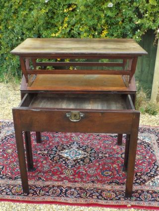 Offer Rare George 3rd Antique Architect ' S Table Desk Metamorphic Mahogany Wood photo