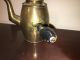 Antique Brass Handarbete Handarbeit Coffee Pot Made In Sweden Metalware photo 3