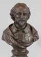 Antique 19thc Carved Walnut Wood,  Shakespeare Bust, Carved Figures photo 2