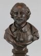 Antique 19thc Carved Walnut Wood,  Shakespeare Bust, Carved Figures photo 4
