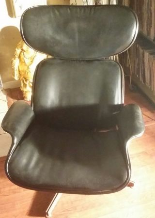 Mulhauser Eames Era Plycraft Mid Century Modern Lounge Chair With Ottoman photo