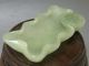 Antique Old Chinese Celadon Nephrite Hand Carved Jade Statue 